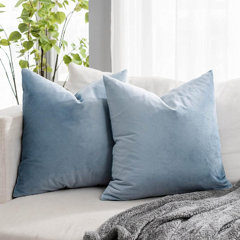 Home Brilliant Large Throw Pillows for Couch Patio Supersoft Square  Textured Throw Pillow Cover Euro Sham Decorative for Bed, 26 x 26 inches,  Baby Boy