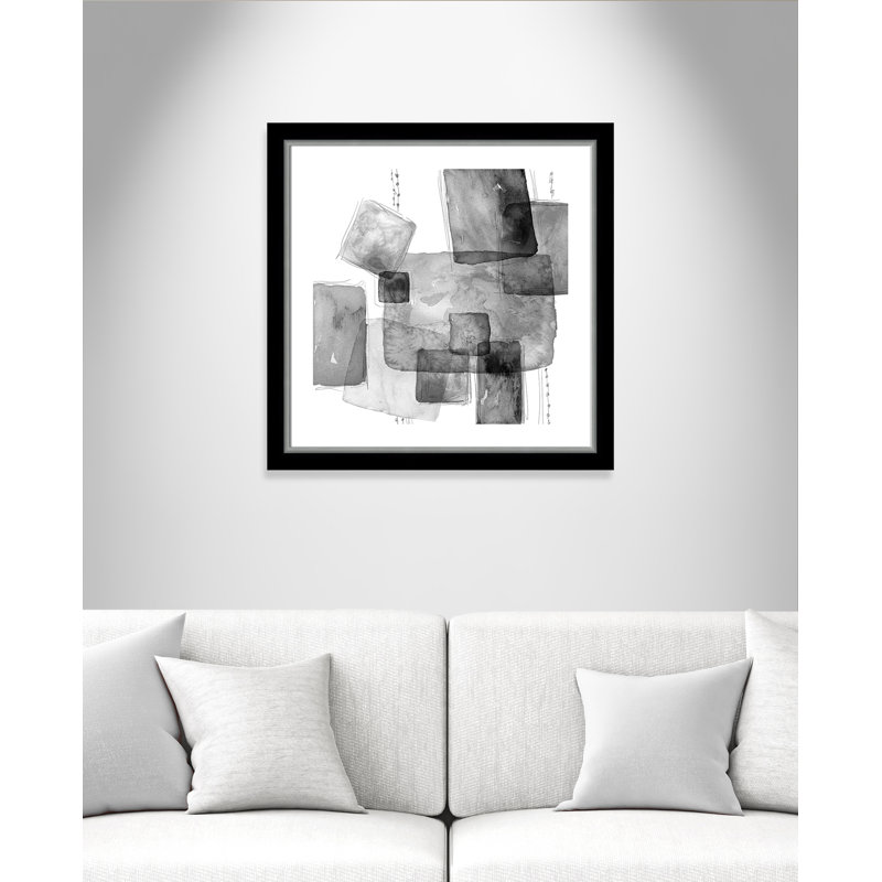Patchlets " Patchlets " Painting Print, Matte Black, 16.5" H x 14.5" W x 1.25" D