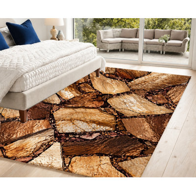 Tapis en velours réaliste antidérapant, tapis décoratif, décoration intérieure artistique pour salon, chambre à coucher, entrée, porte d'entrée, cuisine, balcon, appartement