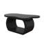 Table basse moderne de 39,3 po x 23,6 po, table de boissons en bois aggloméré avec plateau de table de 1,5 po d'épaisseur, tables de bout irrégulières uniques avec bord incurvé-121081852