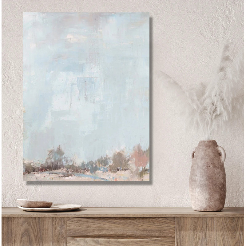 Happy Trees Print by John Beard, Brown Framed Canvas, 40" H x 30" W x 1.75" D