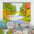 Toile naturelle avec cadre flottant