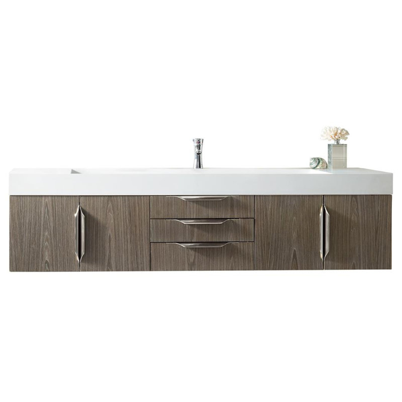 Mercer Island 72.5'' W Single Vanity, Ash Gray