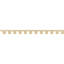 H 3 po x P 1 1/2 po x L 48 po - Garniture de bloc dentelé en uréthane Signature, brun clair Fayetteville-101140434