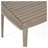 Outdoor Square Acacia Wood Table With Straight Legs, Gray-95944337