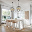 6 L Industrial Chandelier Lamp Globe Pendant Lights