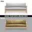 Housse pour canapé-lit réversible en tissu de polyester réversible avec fermeture à glissière 3 côtés-96484500-87758521