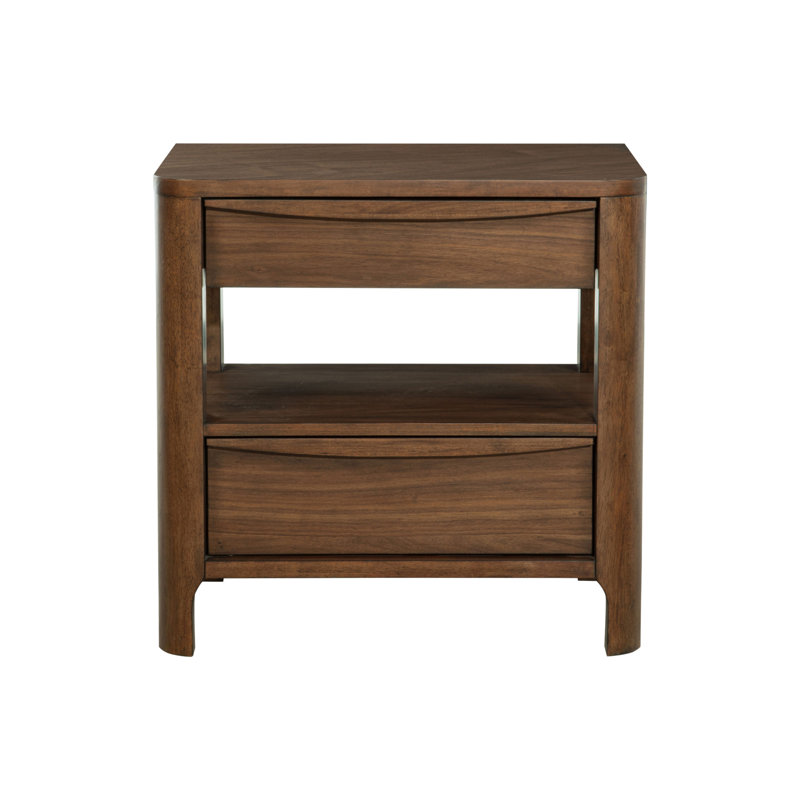 2-Drawer Nightstand With Cedar Lining