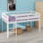Compact Low Loft Bed with Sturdy  Ladder-129032448
