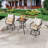 Adolphus 2 - Person Metal Patio Dining Set with Square Table , Cushions Included-1189636012