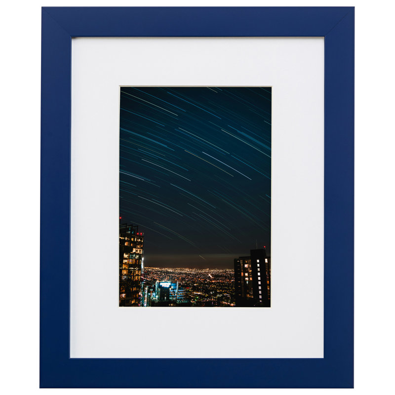 Cadre photo confetti 0,875 po Confetti, L 5 po x H 7 po avec passe-partout l 4 po x H 6 po, Bleu