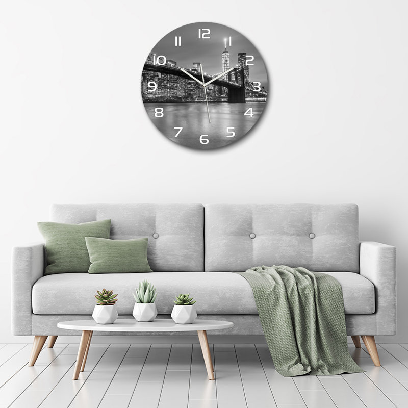 Jordyan Glass Wall Clock