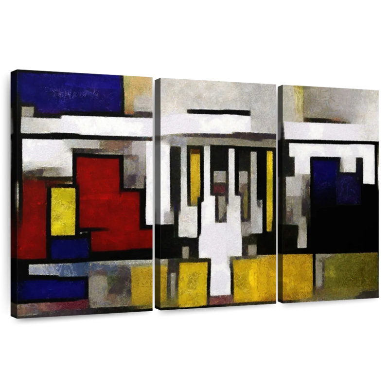 Avery Abstract House, 20" H x 33" W