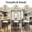 Set of 2 White 26" Swivel Bar Stools with Fabric Seat and Rubberwood Legs-1430396600