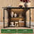 70.8'' Oval Dining Table for 6-8, Modern Dining Room Table with Double-Tier Storage Cabinet & LED Lights For Kitchen, Living Room, Office-1128692892