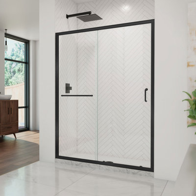 Infinity-Z 44-48" W x 72" H Single Sliding Semi-Frameless Shower Door