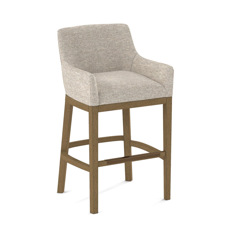 Upholstered Stool, White, 61473-73