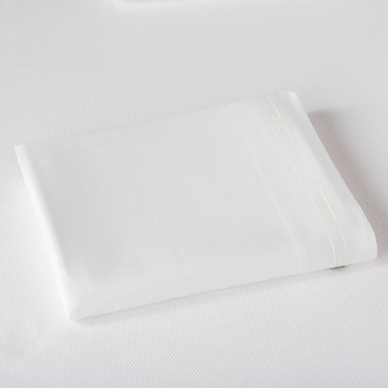 Stanza 420 Thread Count Egyptian-Quality Cotton Flat Sheet, Twin Flat Sheet, Linen