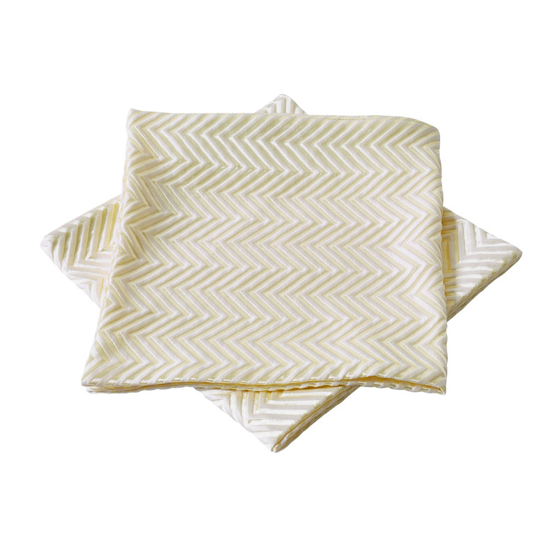 Chevron Rectangular Lumbar Cushion Cover, Antique White