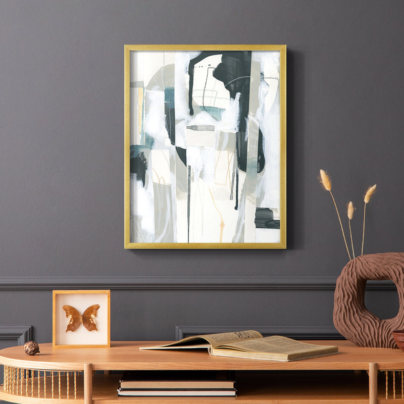 Sea Cavern Strata II Framed Print - Solid Wood