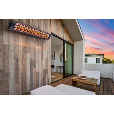     Chauffe-terrasse électrique à deux éléments 61 pouces et 6000 watts 240V Eurofase