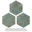 Zinc Hex 10" x 12" Porcelain Metal Look Wall & Floor Tile-70993038