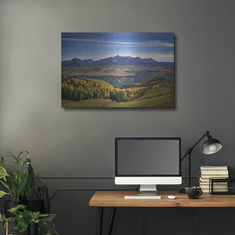«Wilson Mesa Autumn» par Rick Berk, art mural en métal, H 24 po x l 36 po