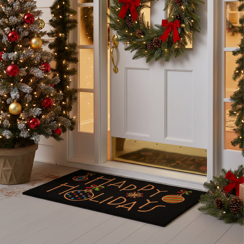 Floinn Non-Slip Christmas Doormat, 17" x 29"