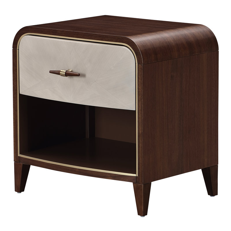 Houston Small Nightstand - Walnut