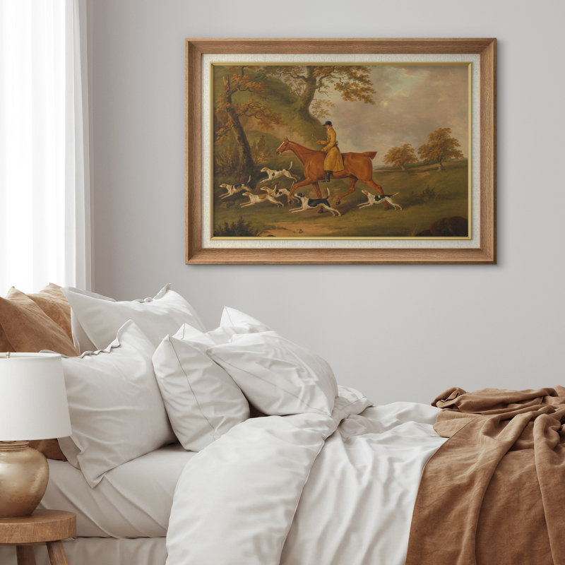 Fox Hunt Rider, H 26 po x l 36 po, Cadre naturel haut de gamme