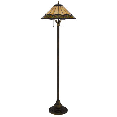 Lampe sur pied traditionnelle 62 po Aadhvika