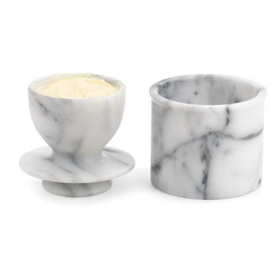 RSVP International 0.12 Quarts Marble Pot Set