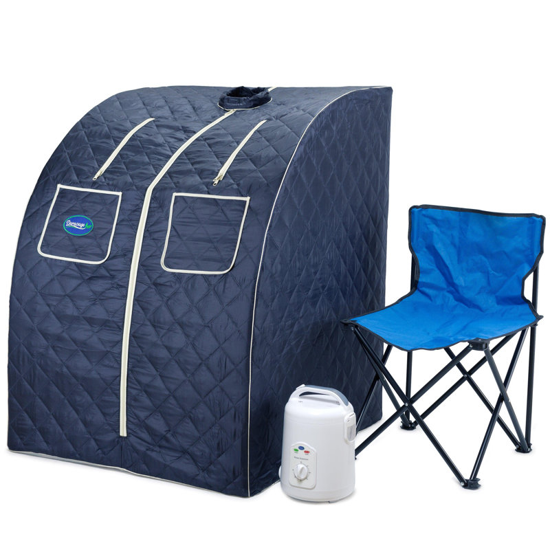 Durasage Water Resistant Steam Sauna, White/Black