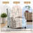 Upholstered Classic Wing Back Manual Push Back Recliner With Naihead Trims And Solid Vase-Shape Wooden Legs-1203964012