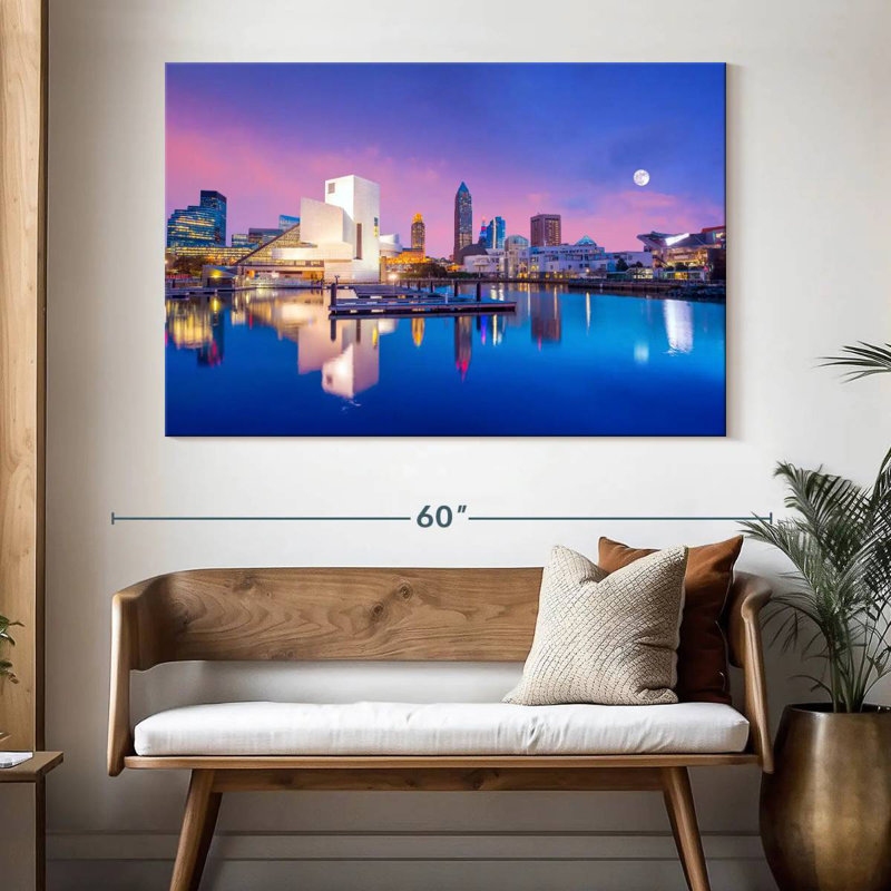 Senne Downtown Cleveland Reflection, 34" H x 51" W