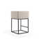 Upholstered Counter Stool with Metal Frame