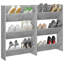 Wall Shoe Cabinets 2 pcs 60x18x90 cm Engineered Wood-64414196
