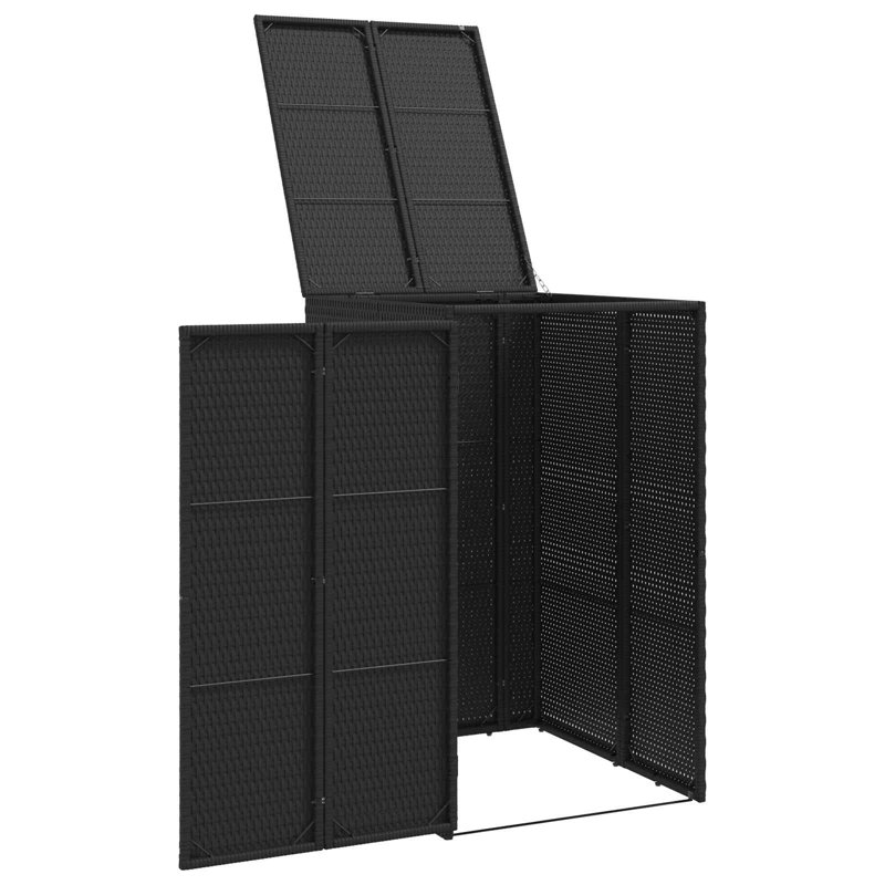Polyethylene Single Bin Store, Black