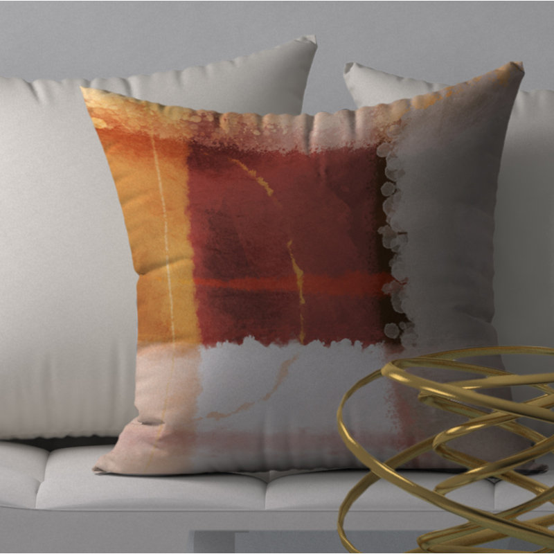 Reversible Throw Pillow, 18" x 18"
