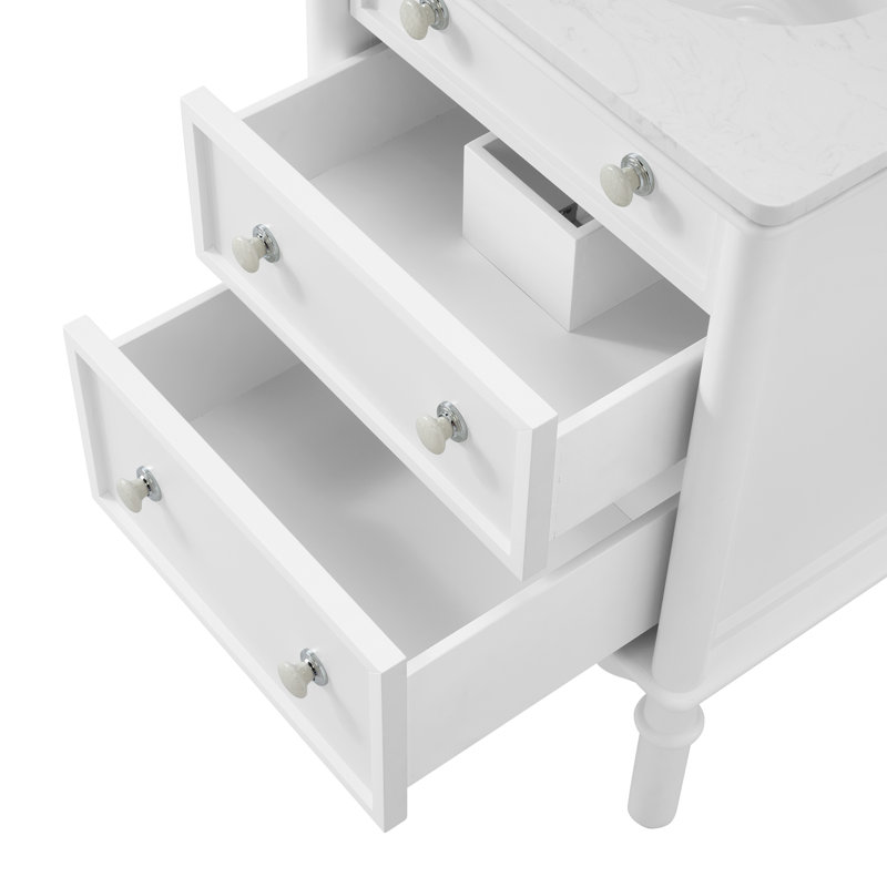 Meuble-lavabo Juliette, Blanc, 24"