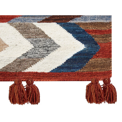 Sekar Chevron Hand Woven Area Rug