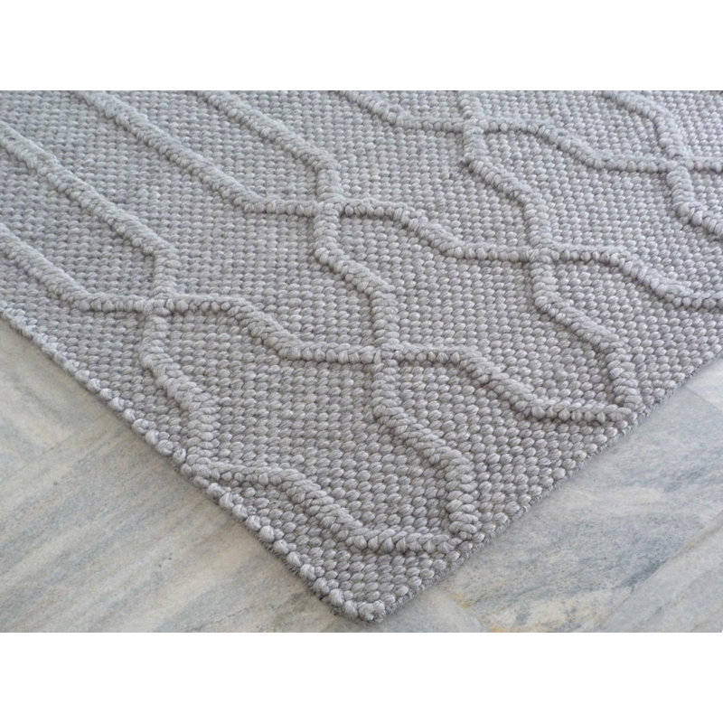 Liskeard Wool Geometric Indoor Rug, Rectangle 9' x 12'