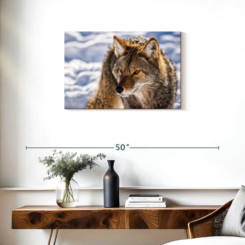 Hunting Wolf, 20" H x 30" W