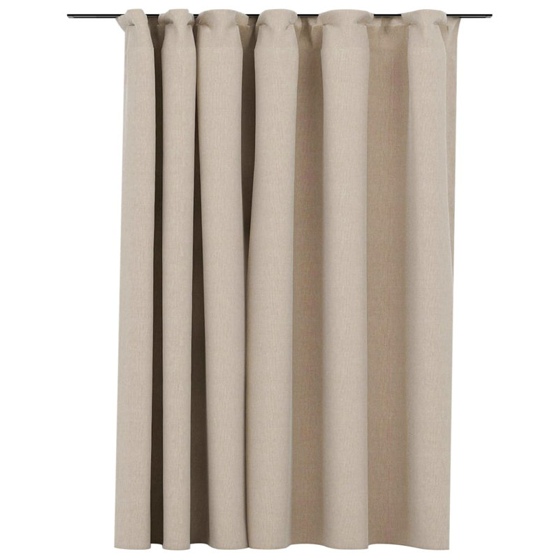 Chaaya Blackout Curtain Single Panel, Beige