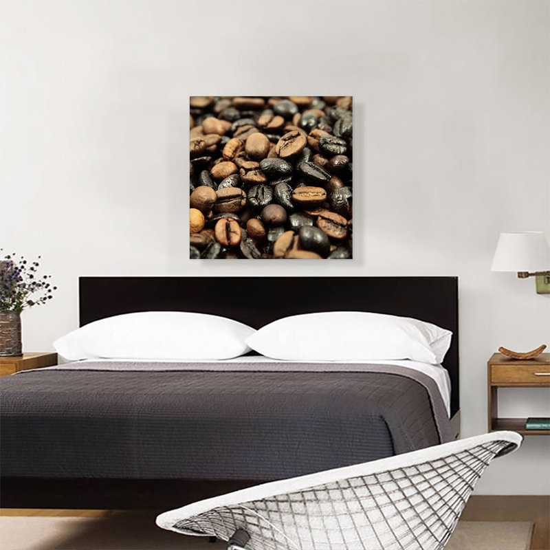 «Coffee Beans Can Coffee Shop Decor», reproduction de photo sur toile tendue, H 26 po x l 26 po x P 1,5 po