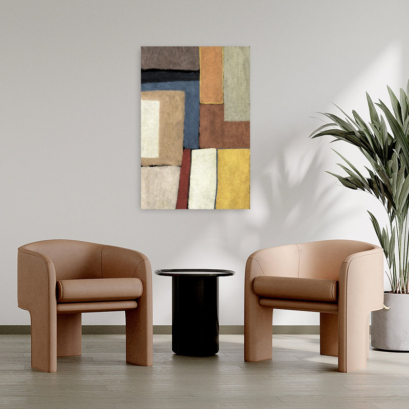 Art contemporain contemporain abstrait, H 36 po x l 24 po
