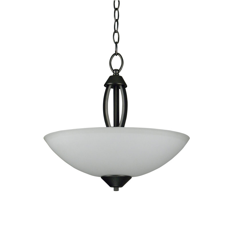 Luminaire suspendu bol simple 3 lumières Anna, Argent ancien