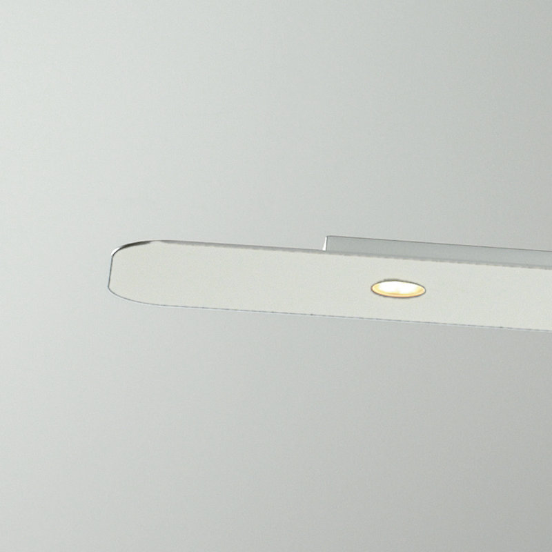 Biscotto LED Flush Mount, White, 2cm H x 62cm W x 13cm D