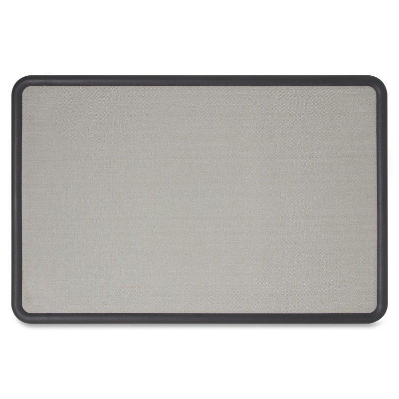 Quartet® Fabric Wall Plastic Bulletin Board, 2' H x 3' W