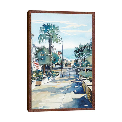 Manhattan Beach Walkstreet by Luisa Millicent - Painting on Canvas